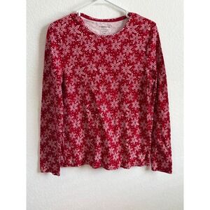 Women's Size‎ Medium Snowflake LongSleeve